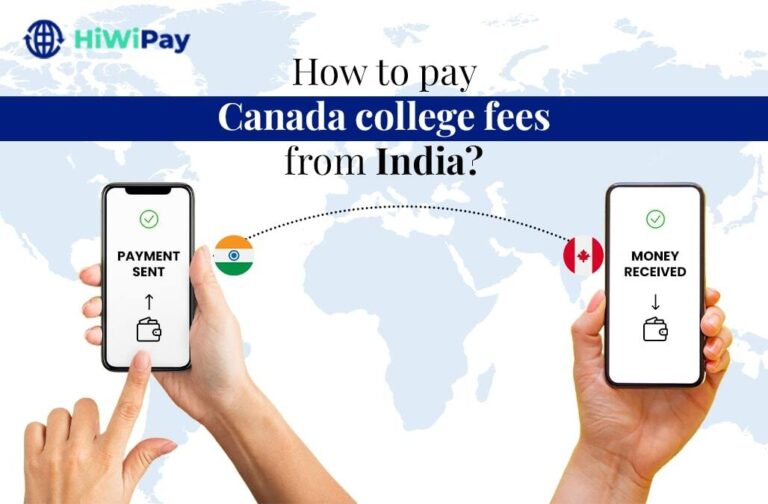 How to pay Canada college fees from India